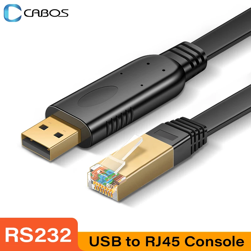 Кабель USB к консоли RJ45, последовательный адаптер RS232, RJ 45 8P8C, USB-кабель для консоли для компьютера, ноутбука, переключатель, маршрутизатор, конвертер сервера