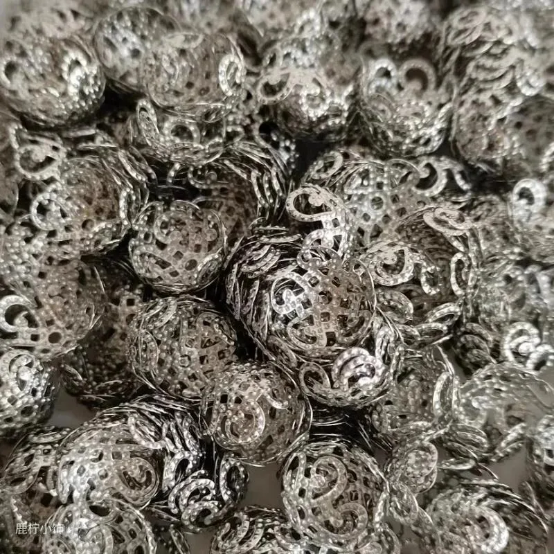 Фото Шапочки из бусин филиграни с пятью лепестками, 10 мм, 200/600 шт. №5
