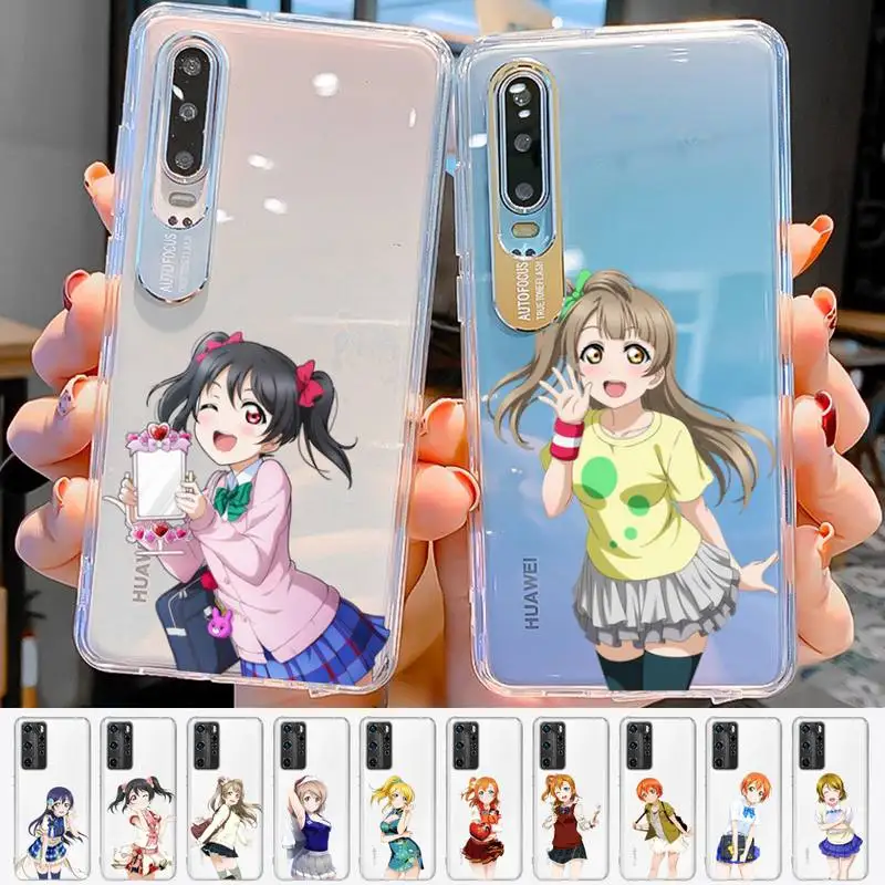 

YNDFCNB Love Live School Idol Diary Phone Case For Huawei P 20 30 40 pro lite Psmart2019 Honor 8 10 20 Y5 6 2019 Nova3E