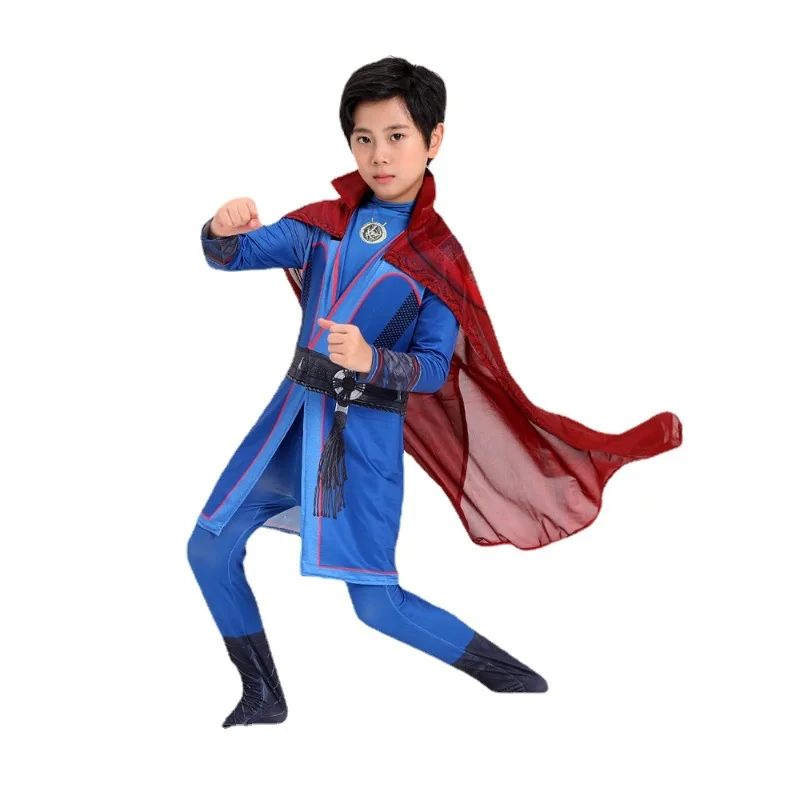 

Movie Character Dr. Strange Costume Superhero Tights Dress Up Role-playing Cape Costume Halloween Cosplay Kid Gift Costume