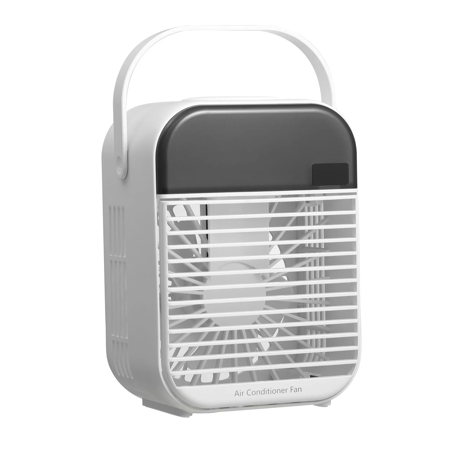 

Охлаждающий вентилятор с цифровым дисплеем, тихий ночник, USB-увлажнитель воздуха с распылителем для рабочего стола, белая USB-зарядка