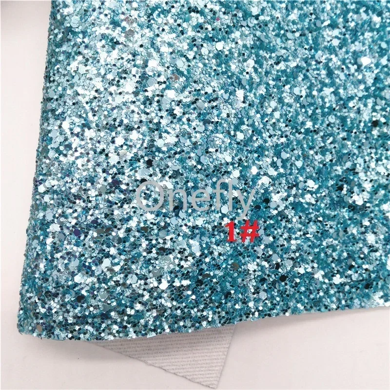 Onefly 21x29 см синяя блестящая ткань цветы искусственная кожа твердые искусственные