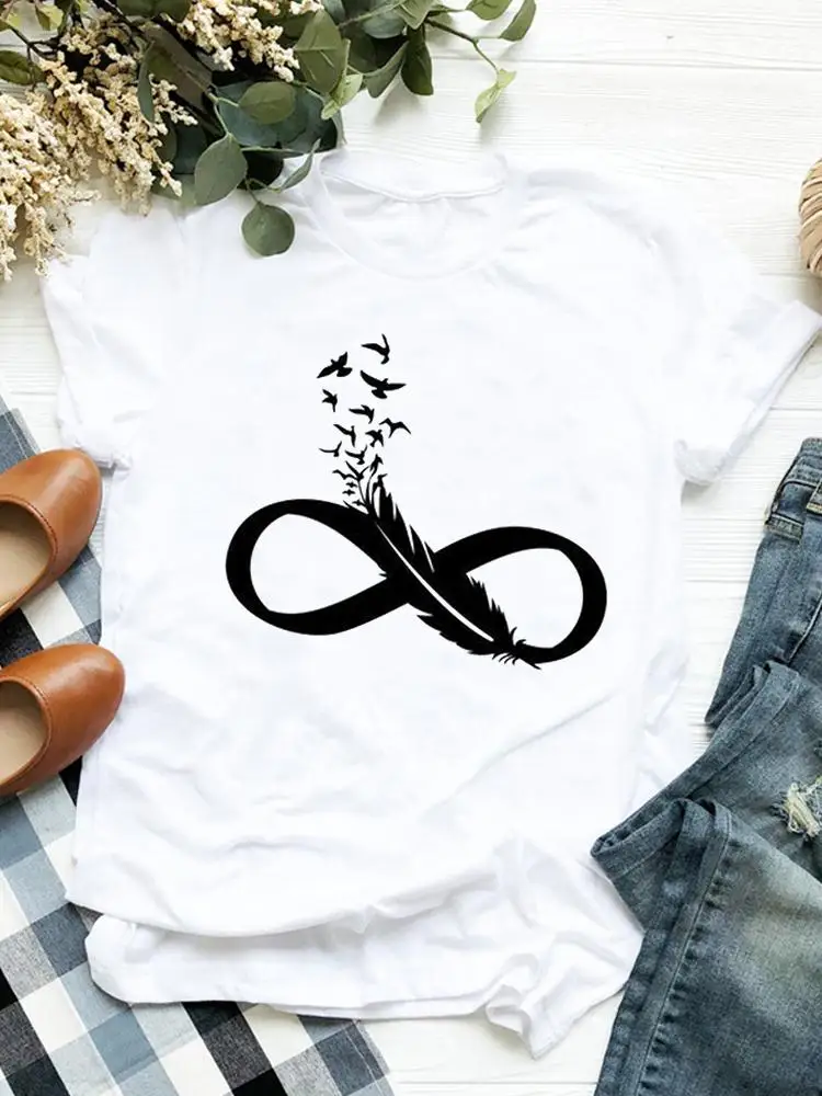 

Summer Watercolor Bird Vintage Trend Clothing Clothes Short Sleeve T Print Fashion Women Graphic Tee Female Casual T-shirts