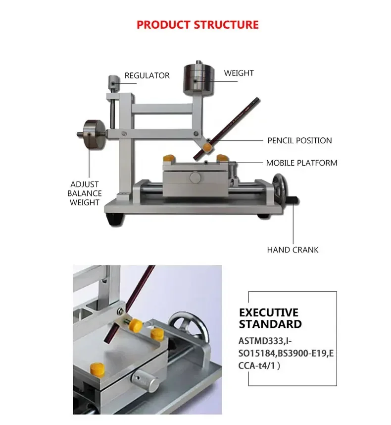Ручной карандаш QHQ тестер твердости краски пленки