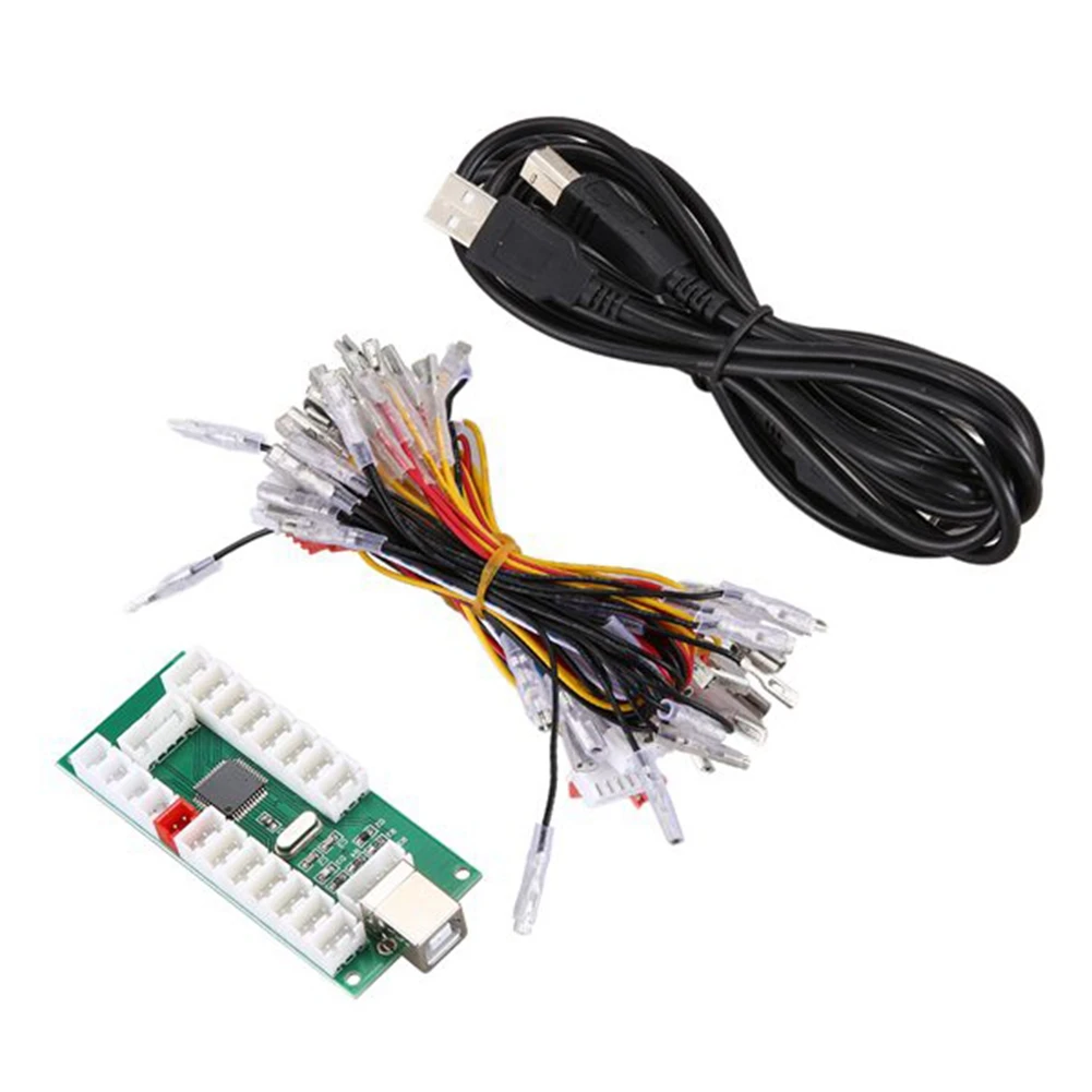 

USB энкодер, панель управления джойстиком, «сделай сам», аркадный джойстик, микросхема для ПК/Android/PS3, комплект аркадных игр