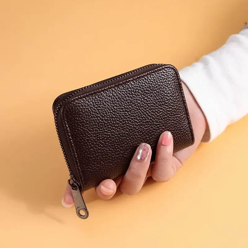 

Card Bag New Organ Female Small And Delicate Anti Demagnetization Theft Swipe Cover Male Multi Large Capacity Bank Moneyclip