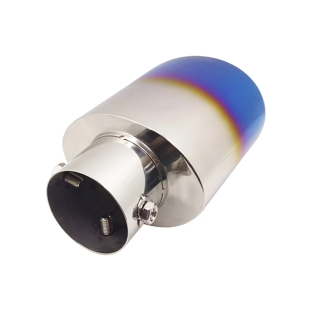 Универсальный хромированный автомобильный глушитель выхлопной трубы из