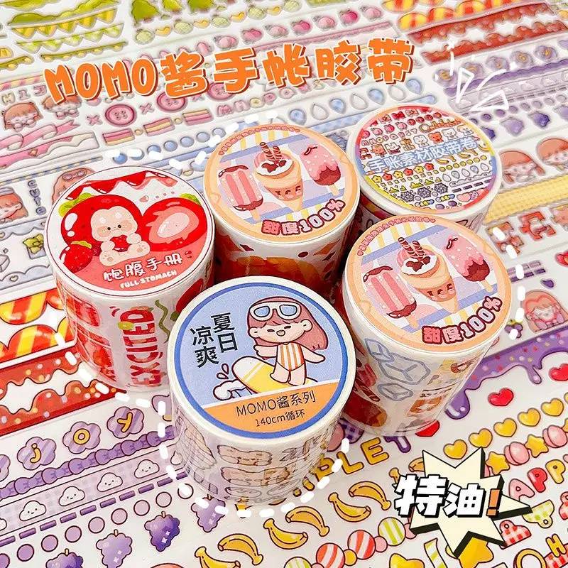 

Original cute cartoon hand account special oil tape high value and paper tape diy material this decorative hand account sticker