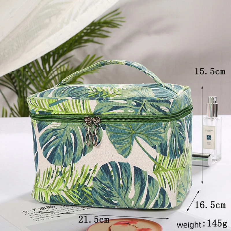 

Новые женские сумки для косметики, вместительные холщовые дорожные сумки для хранения, индивидуальные дорожные портативные сумки для косм...