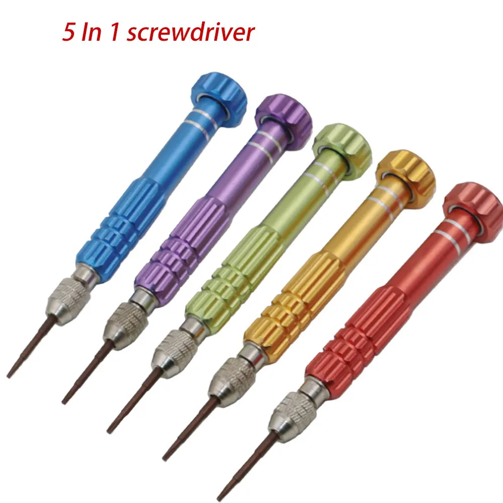 

1PC 5 in 1 Screwdriver Bit Repair Screen Open Tool Kit Precision Screwdrivers Set Mobile Phone Repair Tools Screwdriver