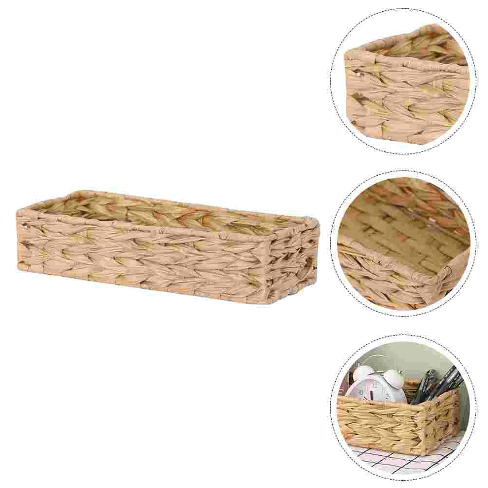 

1PC Wicker Cutlery Basket Farmhouse Serving Baskets Roll Basket Woven Food Basket Woven Food Bowl