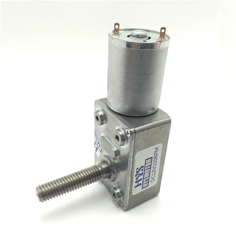 

JGY-370 Threaded Shaft M8 Length 33mm Worm Gear Motor DC 6V 12V 24V Reducer Speed 6rpm To 210rpm PWM Controller Forward Reverse