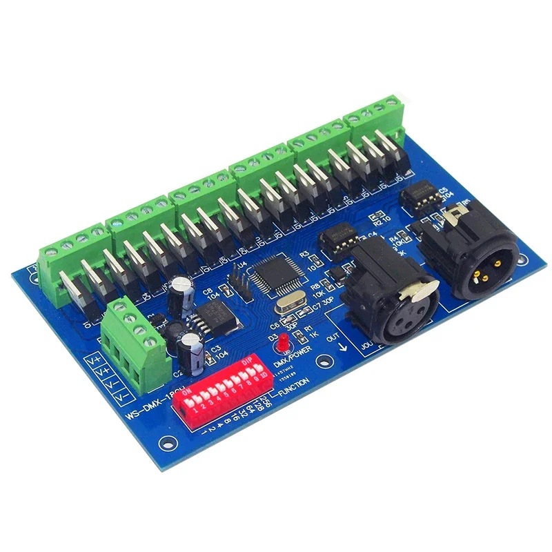 5 в 12 В 24 36 18 каналов/24 канала/27 каналов/36 каналов/40 каналов DMX512 Красный зелёный