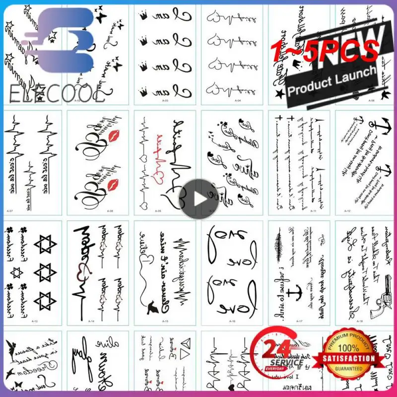 

1-5 шт., Стикеры для татуировки