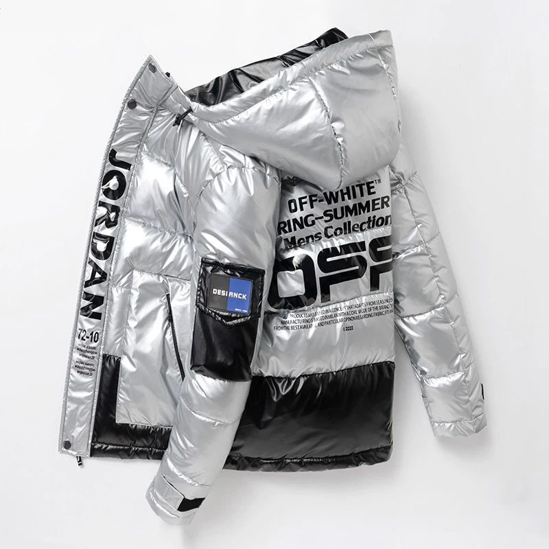 Cotton Jacket Men's Winter Down Jacket Men's Winter Jackets Men's Winter Coats Man Jacket Glossy Down Jacket Men Thicken Hoodies