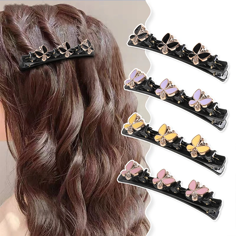 

Women Elegant Flower Pearls Braid Hairpins Sweet Hair Decorate Clips Bangs Hold Barrettes Headband Fashion Hair Accessories Set