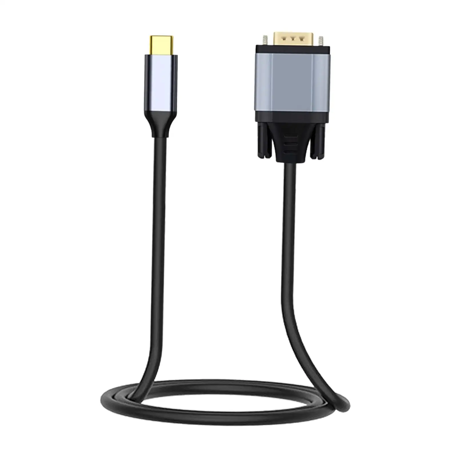 

USB C to VGA Adapter 10Gbps Plug and Play Converter 1080P Durable for Projector Screen Monitor