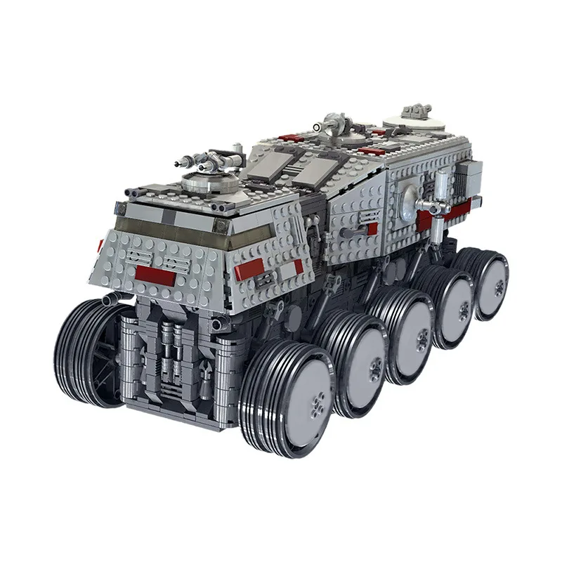 

Clone Turbo Tank Military Series Moc-0261 ucs Jiansheng Transport Vehicle Building Block bricks Toys Christmas gift for Children