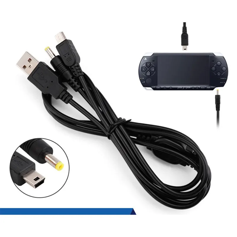2-In-1 USB Data Cable Charger Charging Cord For PSP 2000 3000 Gaming Accessories images - 6