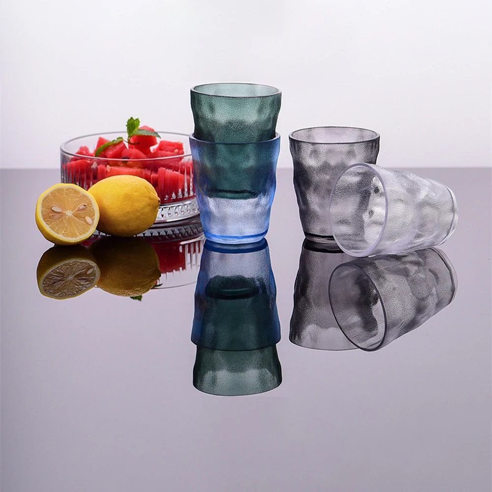 

Color Glasses Frosted Sense Of Design Acrylic Cup Portable Transparent Glacier Cup Transparent Cup Drink Cup Beer Cup Water Cup