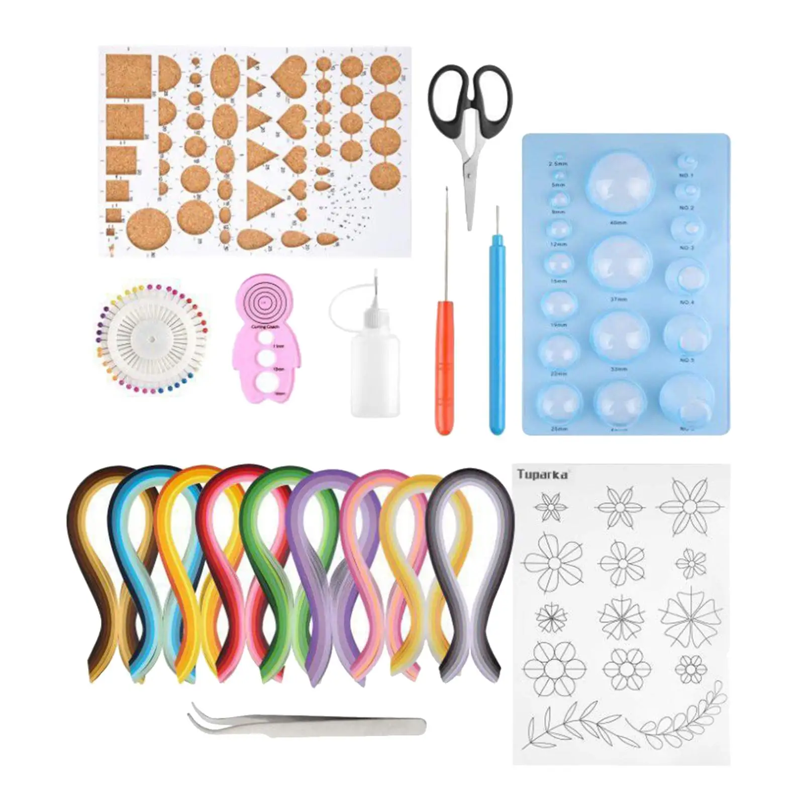 

Quilling Paper Tool Kit 10 Tools 9 Colors 900 Strips for Beginners DIY Craft Handcraft Scrapbooking Decoration Birthday Gift