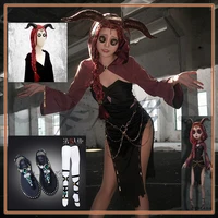 game identity v cos cosplay costumes set flamen gilman fiona woman doctor woods cosplay costume party dark girl suit dress wig