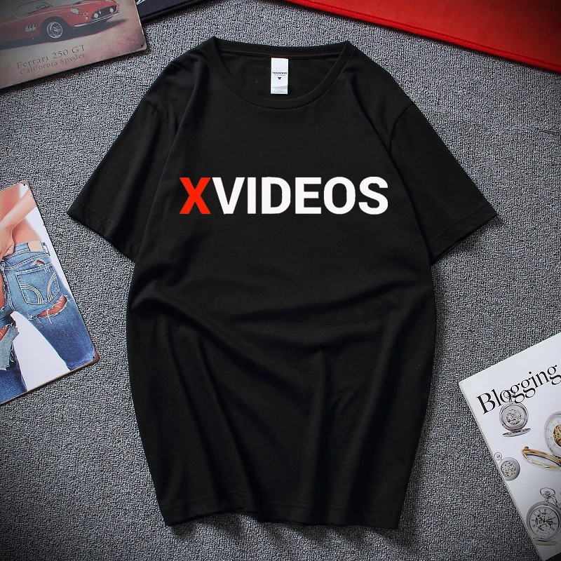 

Famous Brand Men T Shirt XVIDEOS LOGO T-Shirt Men T-Shirt Large and Tall Tee Cotton Crew Neck TShirt men clothing