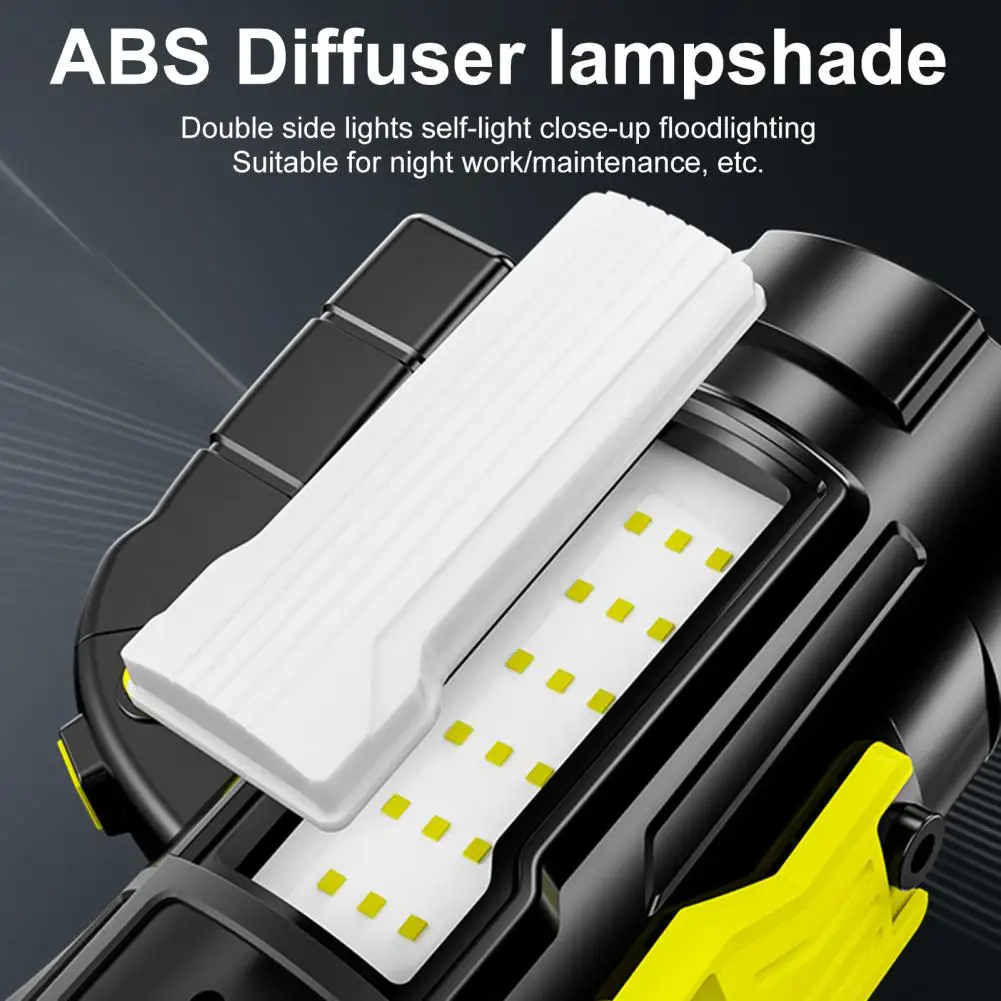 

Useful Camping Flashlight Rotatable Handle Power Display LED Torchlight All-Purpose Climbing Hunting Fishing LED Flashlight