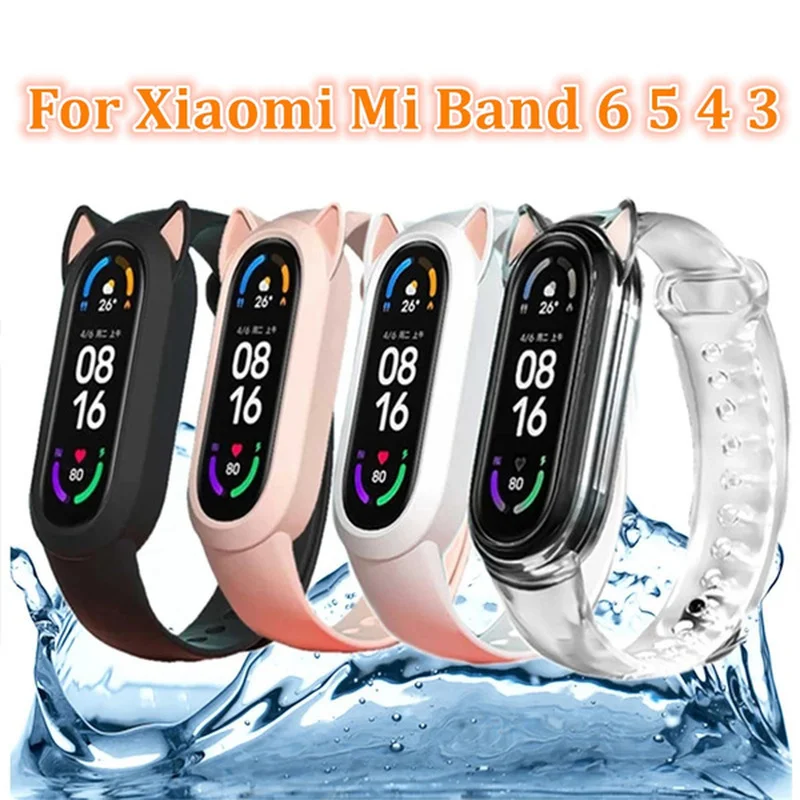Силиконовый чехол-бампер для Xiaomi Mi Band 6 5 4 3 mi |