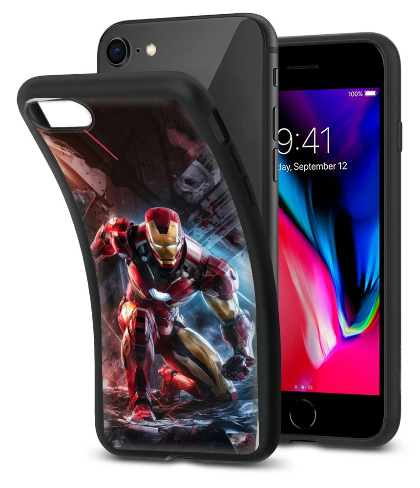Мягкий чехол Z33 Marvel Железный человек для Xiaomi Poco X3 NFC GT C40 X4 M4 M5 M6 4G 5G ProCaver