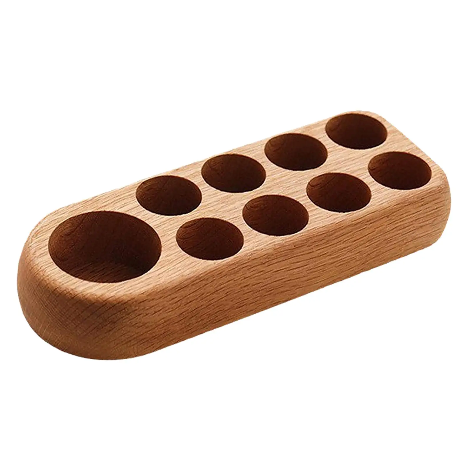 

1Pcs Wooden Essential Oil Display Rack 5ml/10ml Perfume Nail Bottles Holder Collection Shelf Desktop Perfume Storage Stand