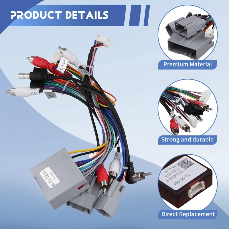 16-контактный адаптер жгута проводов XINPU XP декодер Canbus для Ford F150 Raptor 2009-2014 кабель