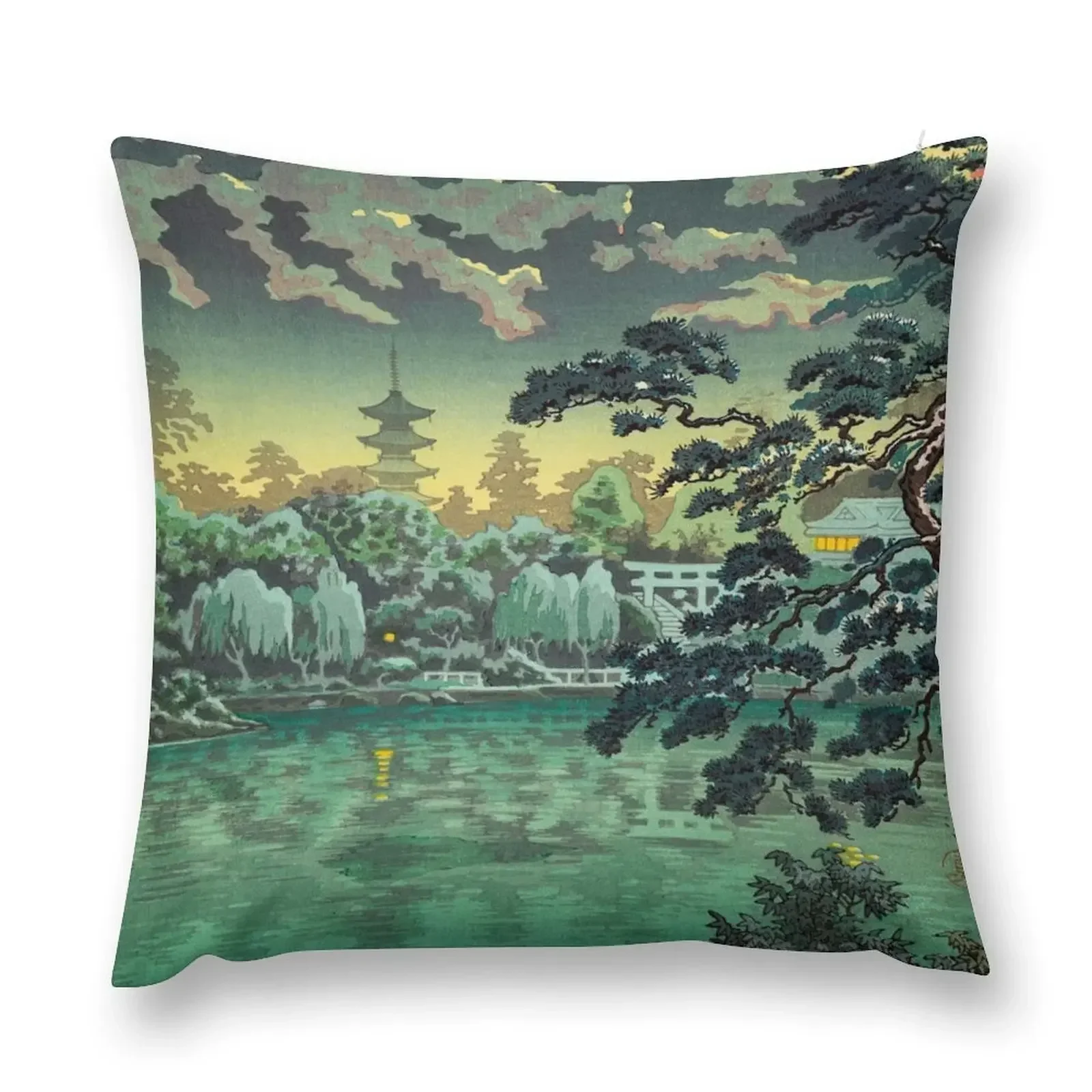 Tsuchiya Koitsu-Ueno Shinobazu Декоративная подушка для пруда Рождественские наволочки