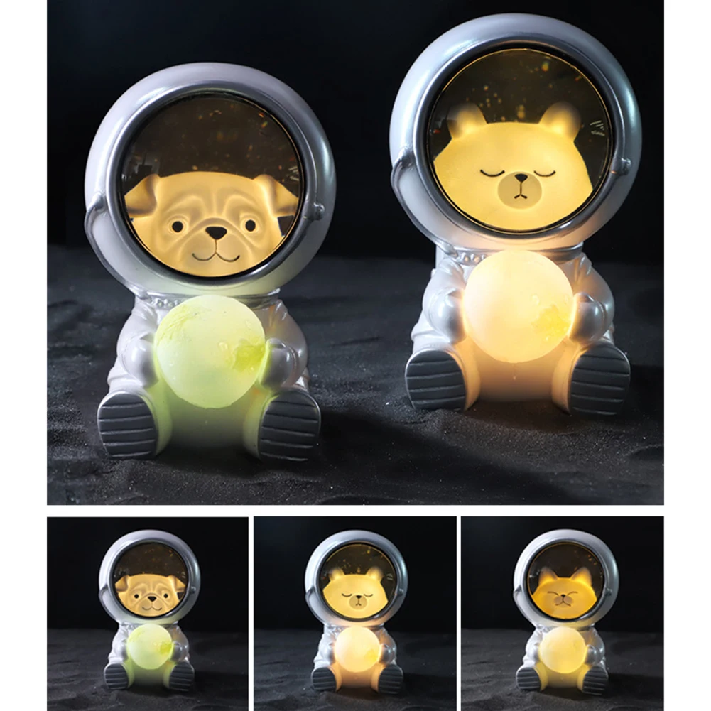 

USB Astronaut Night Light Charge LED Galaxy Guardian Pet Astronaut USB Night Light Bedroom Decoration Star Kids Birthday Gift