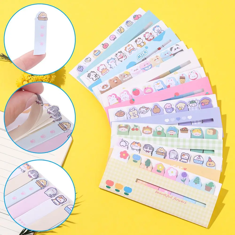 

Kawaii Memo Pads Bookmarks Creative Cute Cat Panda Sticky Notes Index Planner Paper Stickers Stationery Office School Supplies
