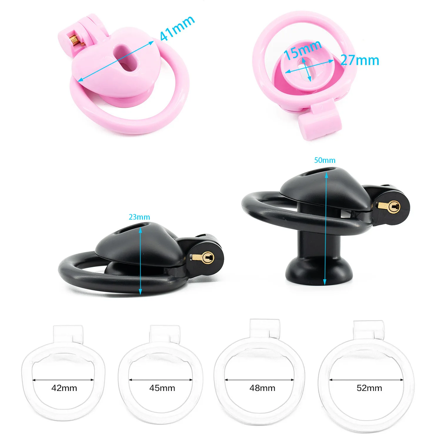 Плоская перевернутая клетка целомудрия в форме сердца мини-клетка для члена