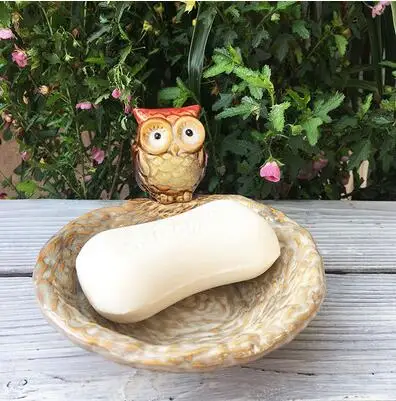 

Винтажная керамическая мыльница, лоток, держатель для хранения, в европейском стиле, для ванной и душа, аксессуары для ванной, 47