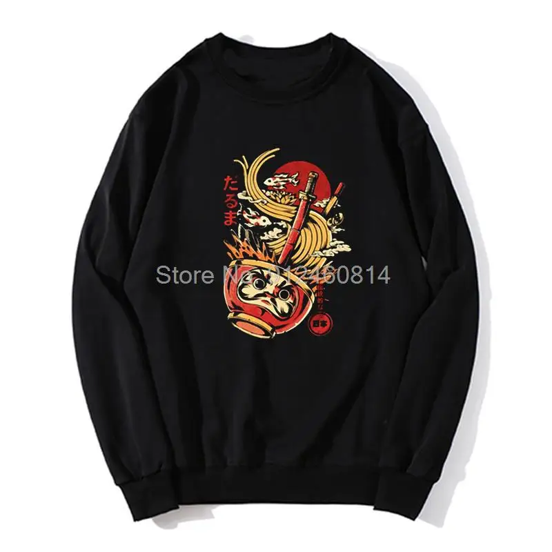 

Brand Men's Daruma Ramen Japan hoodie Urban Japanese Food Kaiju Hoodies Fleece Sweater Men Sweatshirts