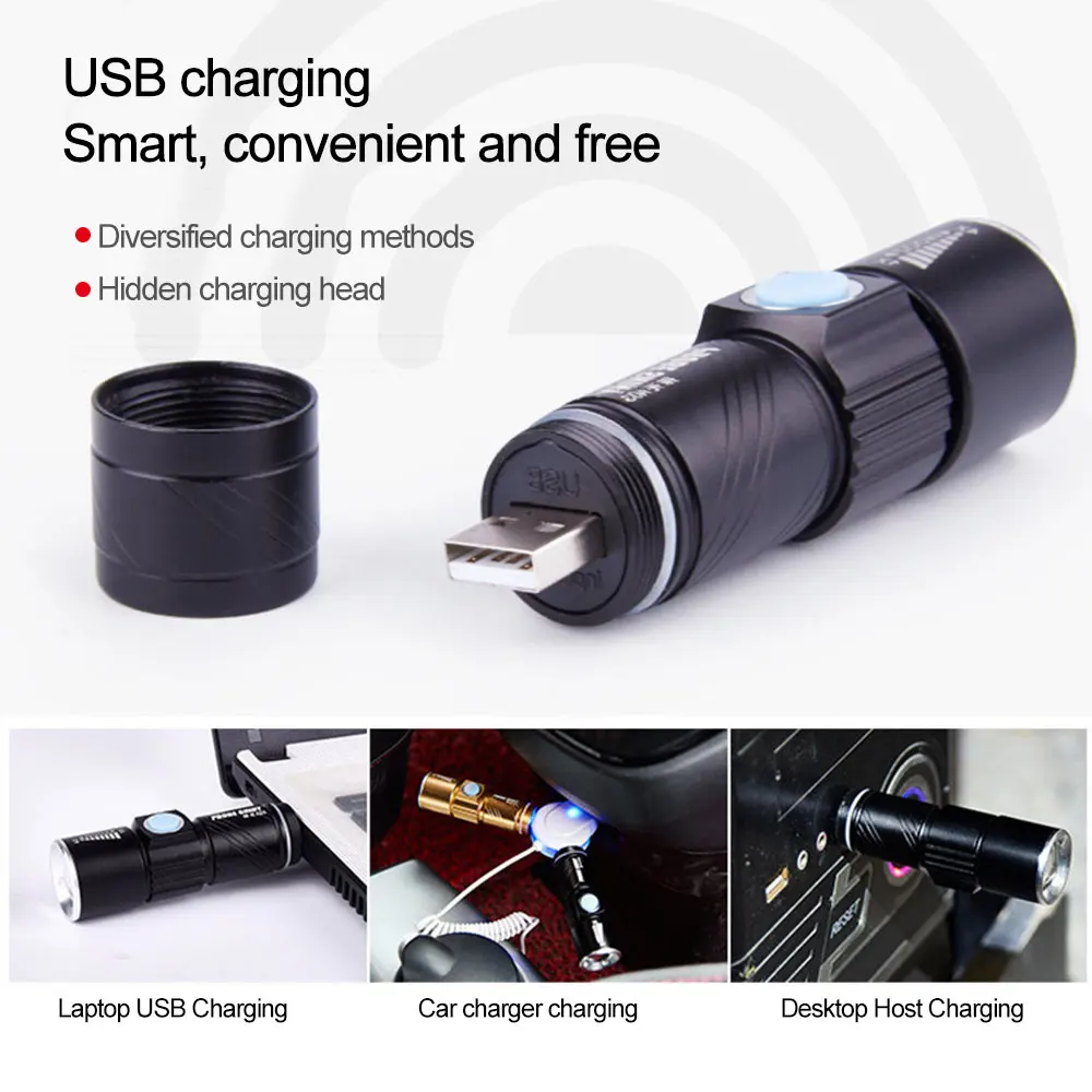 

Riding Flashlight Night Cycling LightGlare Car Headlight Waterproof Usb Rechargeable Mountain Bike Accessories Sports