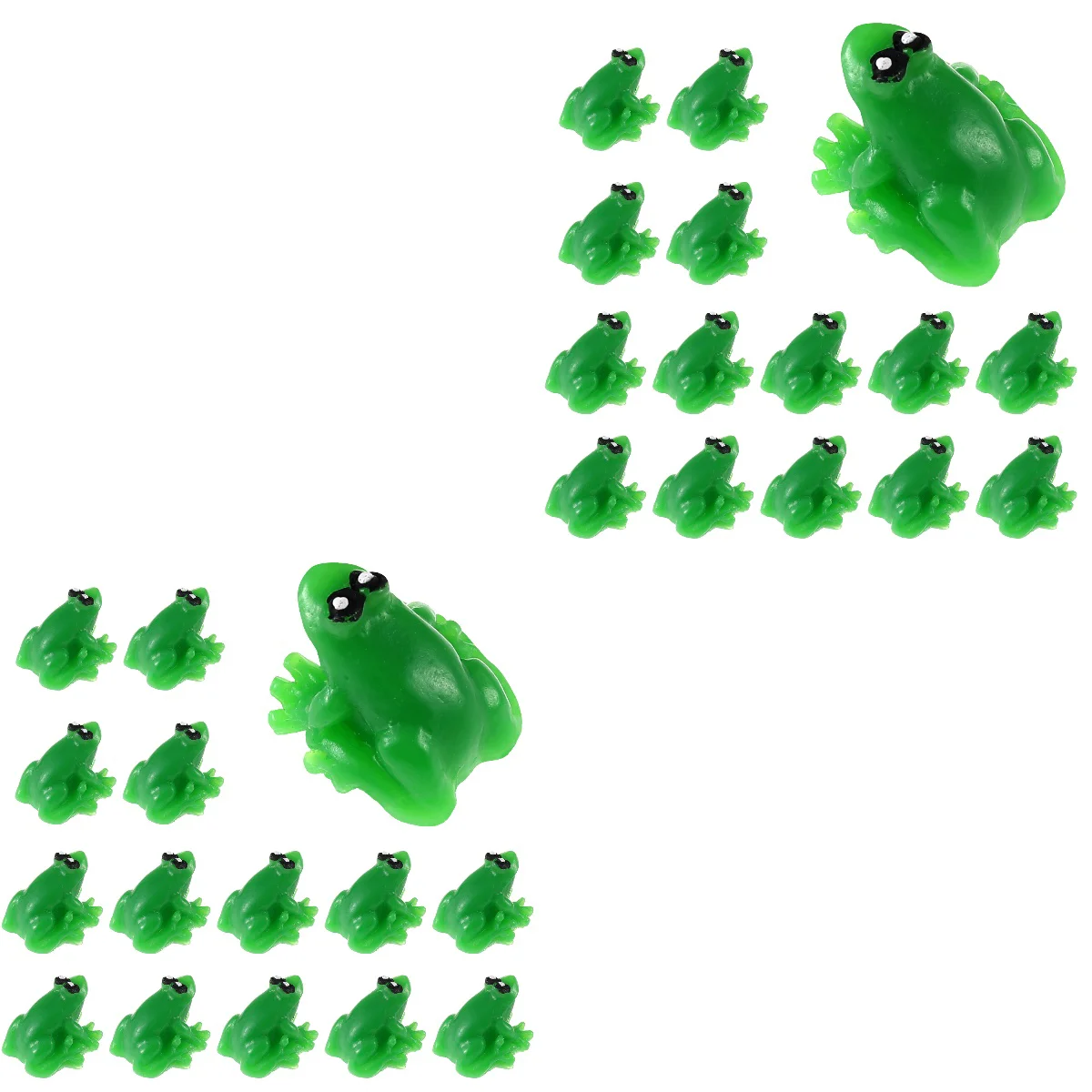 

40 Pcs Figurines Lovely Ornaments Lifelike Statues Tiny Frogs Resin Tiny Frogs Resin Frogs Micro Frogs