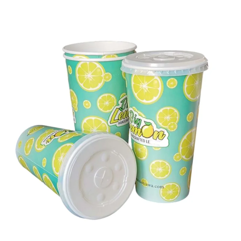 Custom super big size 16oz 32oz 44oz cold drinks soda paper cups