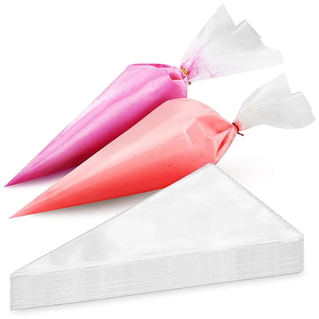 

100pcs 9/12 Inches Silicone Pastry Bag Tips Kitchen Cake Icing Piping Cream Cake Decorating Tools Reusable Pastry Bags One Time
