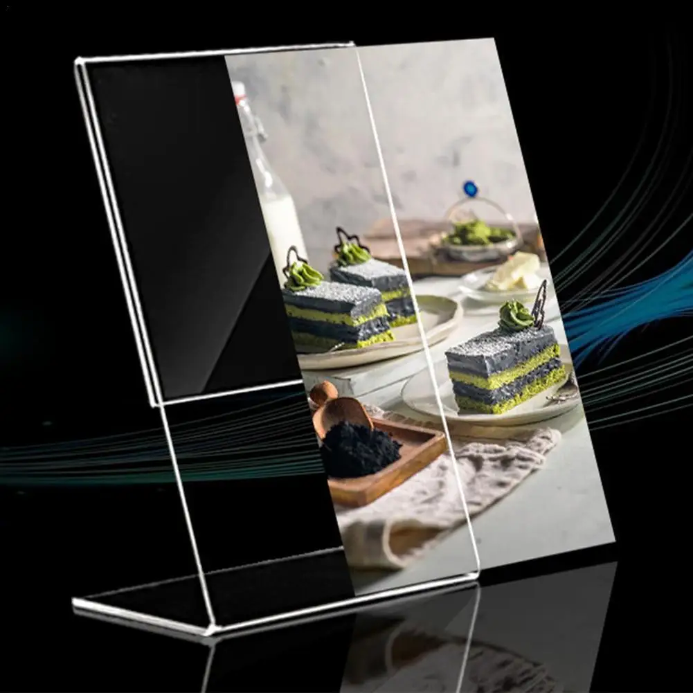

Transparent Acrylic Display Stand Desk Shelf High Quality Display Card Stand Office Business Stand Desktop Holder 10cmx15cm