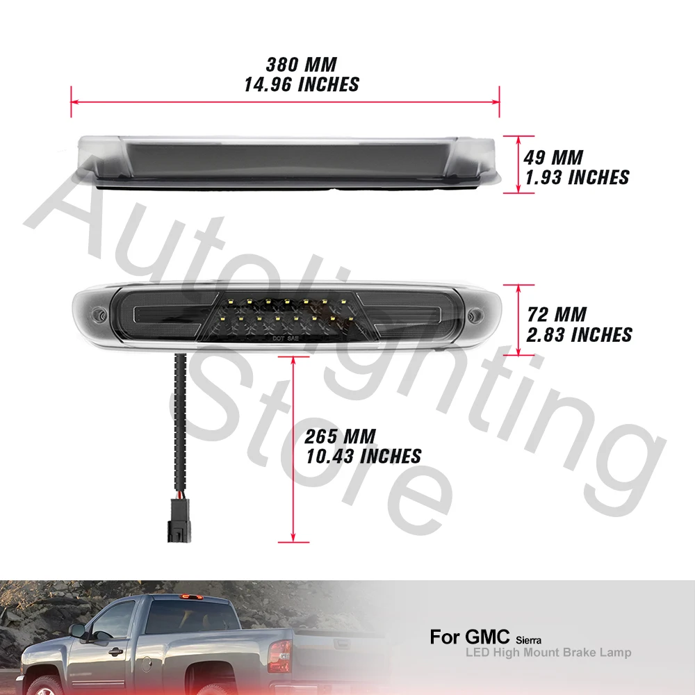 Фонарь заднего стоп-сигнала для Chevrolet Silverado 1500 2500HD 3500HD GMC Sierra Hummer H3T