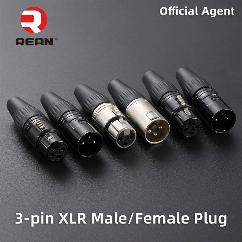 

NEUTRIK's REAN XLR Male / Female Plugs 3 Pin Audio Balanced XLR Plug YS136N/ YS137N/YS136NBG /YS137NBG YONGSHENG Microphone Line