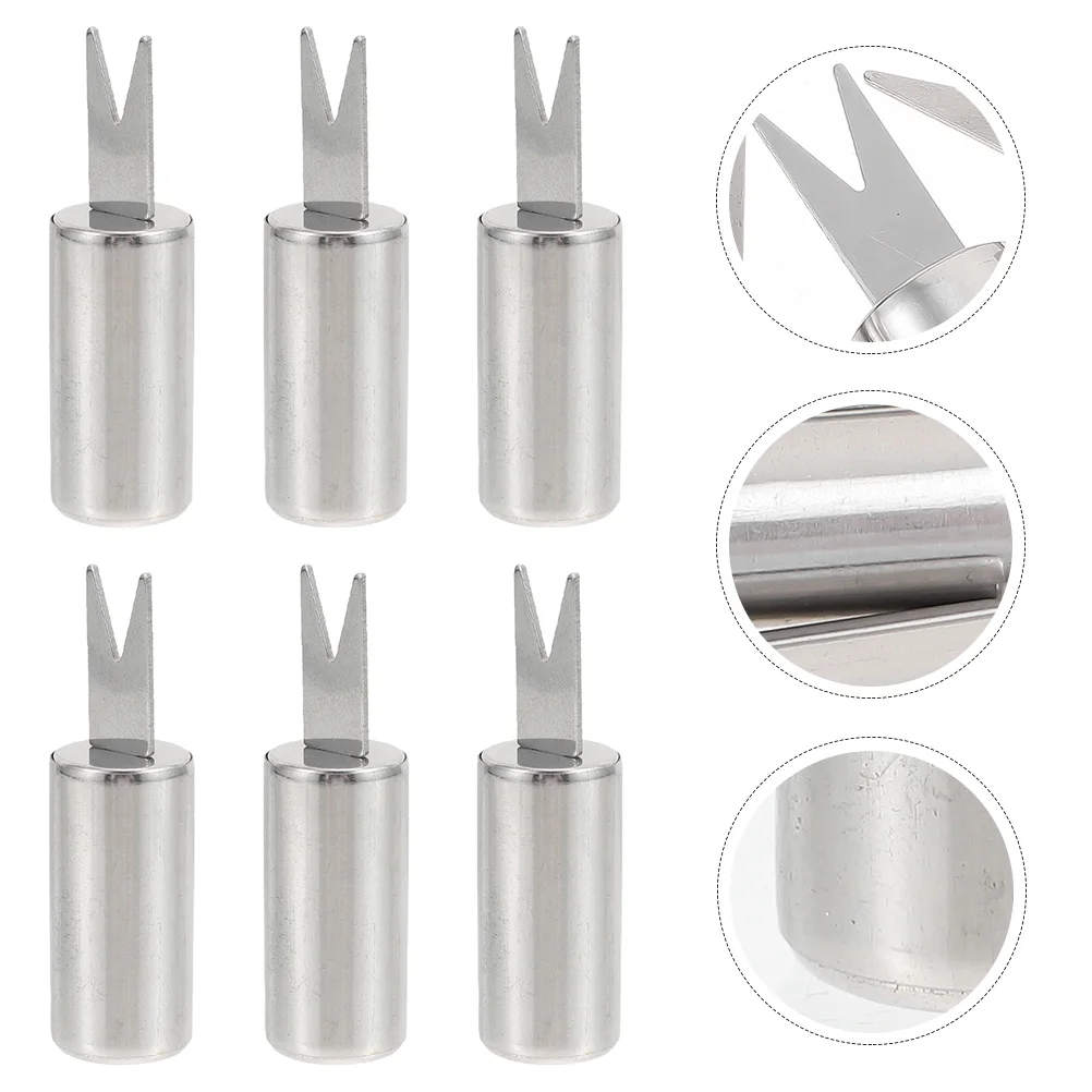 

20 Pcs Stainless Steel Corn Needle Small Holder Multi-function Fork Forks Camping Bbq Convenient Holders Cake Skewers