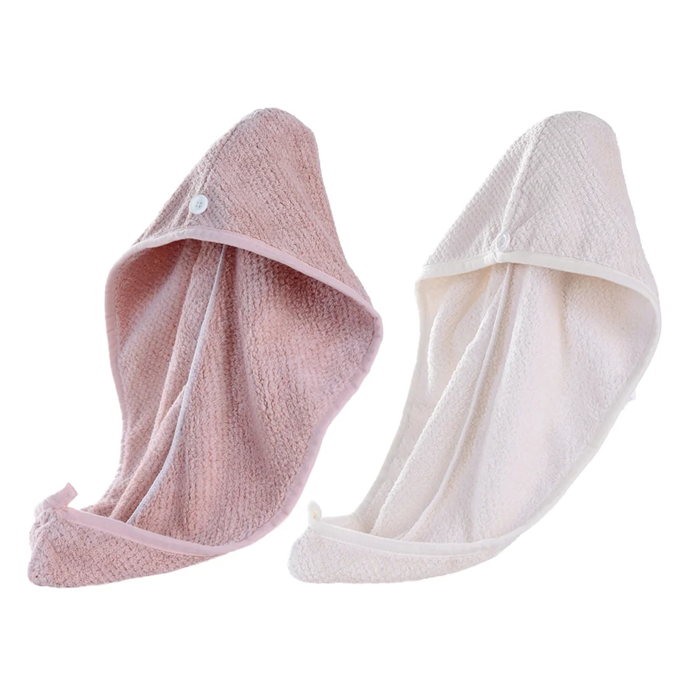 

2 Pcs Microfiber Towels Hair Hair Dry Towel Towel Hair Absorbent Turban Quick Drying Towel Dry Hair Scarf