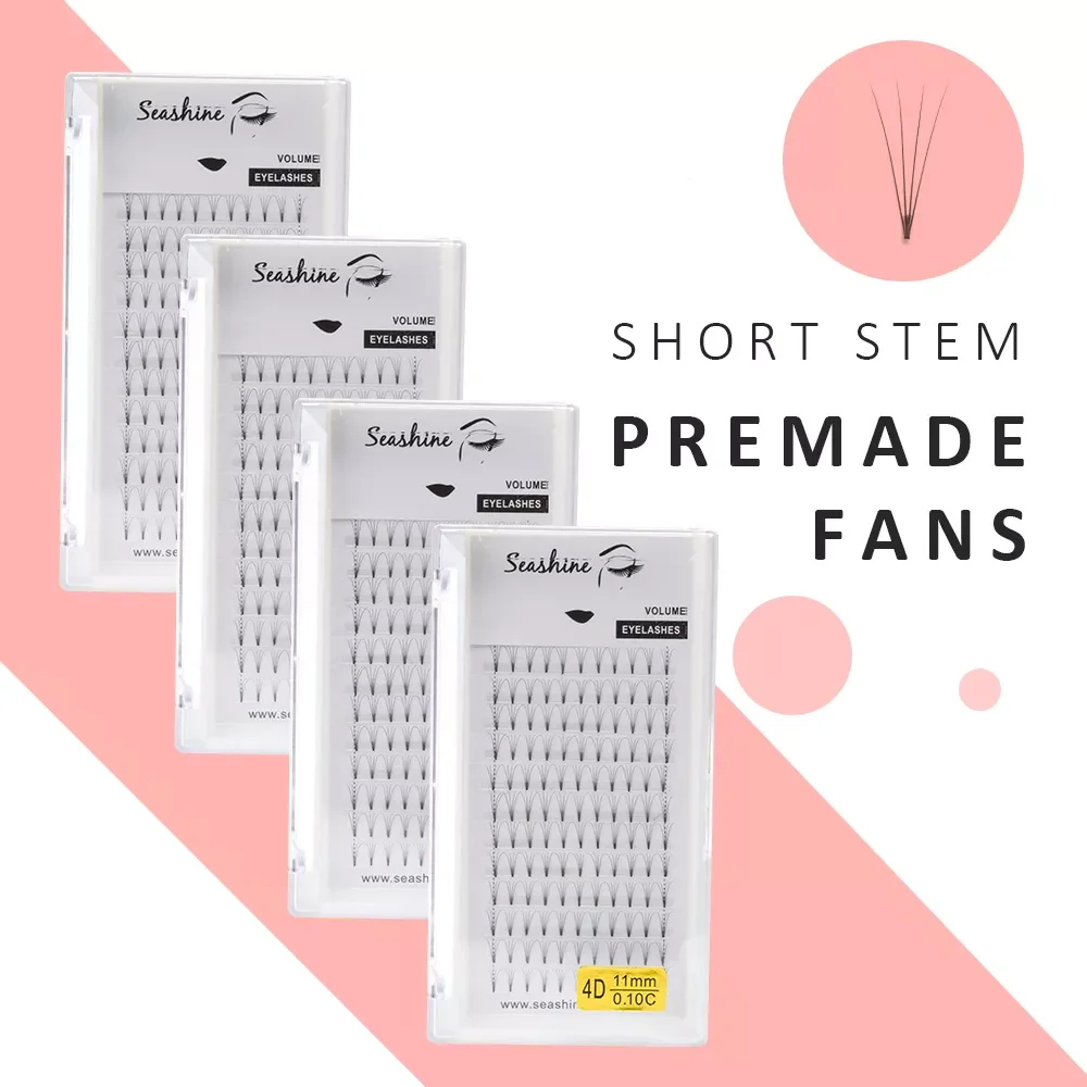 

Seashine Rootless Premade Fans 3d/4d/5d/6d Faux Mink Lash Russian Volume Eyelash Extension Premade Fans Lash Extension