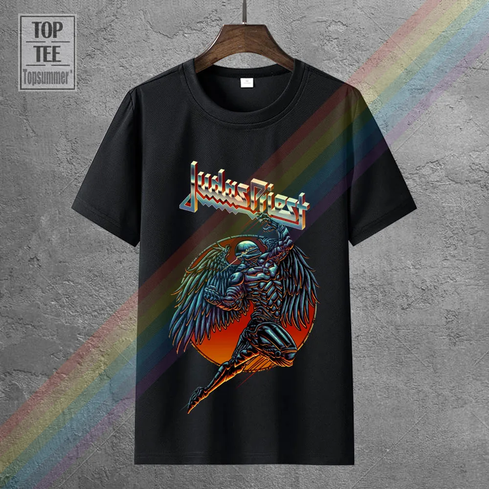 

Fashion Men'S Judas Priest Redeemer Printed Graphic Casual T-Shirt Black