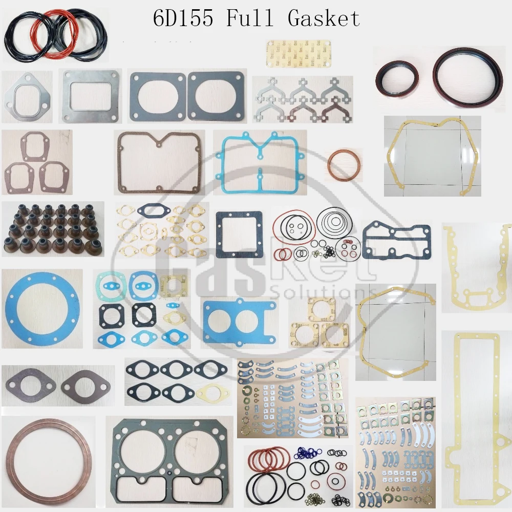 Для дизельного двигателя вилочного погрузчика Komatsu 6D140-3 S6D140-5 6D155 S6D155 полный